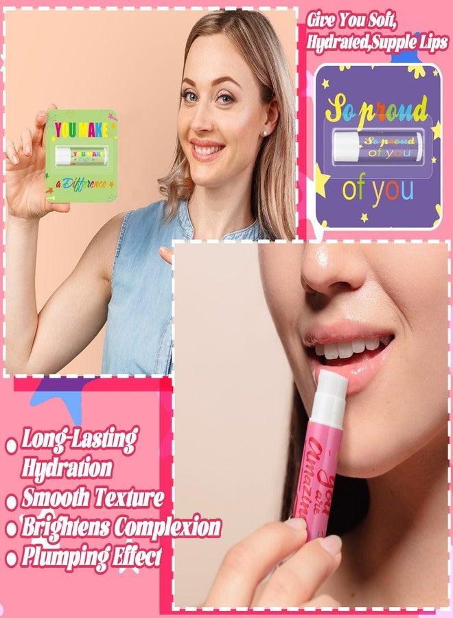 Heigble 48 Pcs Employee Appreciation Gift Lip Balms Bulk Staff Teacher Team Valentine Thank You Gift Travel Size Lip Balms Appreciation Motivational Present Bulk for Teacher Nurse Coworker Team - Image 5
